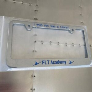 FLT Academy License Plate Holder
